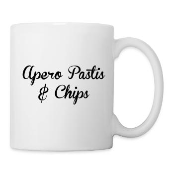 aperitif pastis and chips - Alcohol - Mug - white - Right