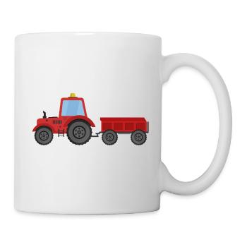 Tracteur agricole - Mug blanc - blanc - Droite