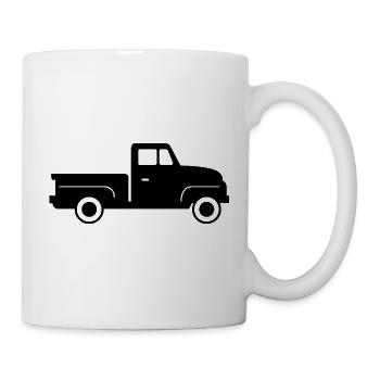 Vintage-Pick-up-Truck - Tasse - Weiß - Rechts