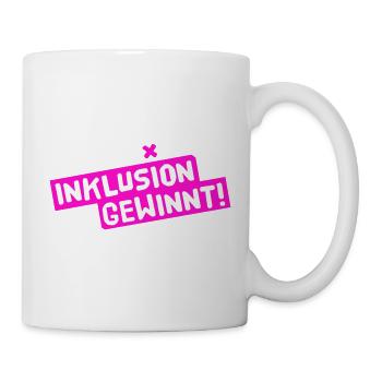 Inklusion gewinnt - Tasse - Weiß - Rechts