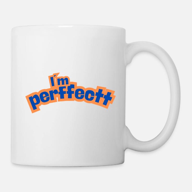 Perfektes Orange - Tasse - Weiß
