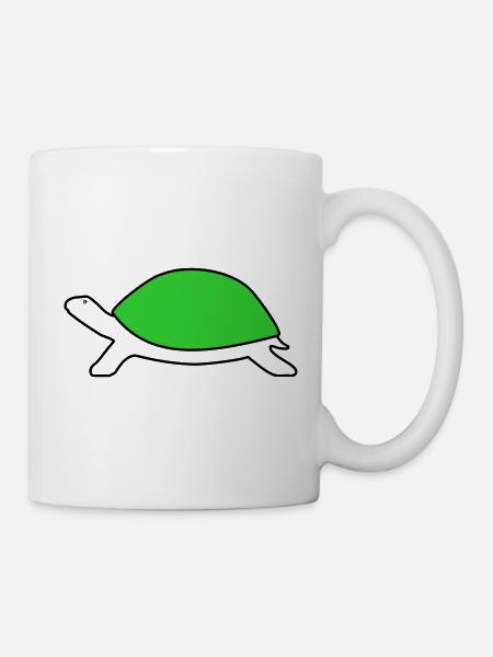 Schildkröte - Tasse - Weiß