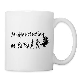 Mittelalterliche Entwicklung – Mittelalterliche Entwicklung - Tasse - Weiß - Rechts