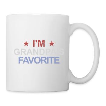Petit-enfant préféré Lustig Je suis le préféré de Papy - Mug blanc - blanc - Droite