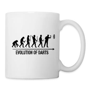 Darts Evolution Hoodie, Socken, Tasse, Top - Tasse - Weiß - Rechts