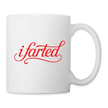 I farted - Funny Gen Alpha Logo - Mug - white - Right