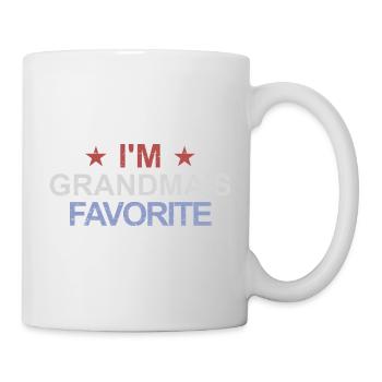 Petit-enfant préféré Drôle Je suis le préféré de Mamie - Mug blanc - blanc - Droite