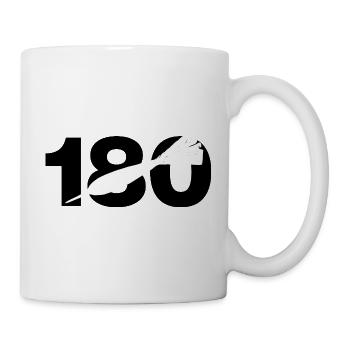180, Perfect Darts Score, Onehundreteighty - Tasse - Weiß - Rechts