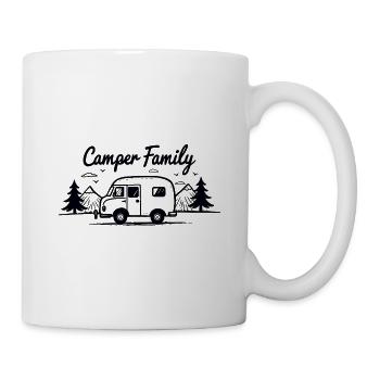 Camper Family Campingbus Berge Abenteuer - Tasse - Weiß - Rechts