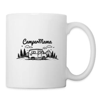 Camper Mama Abenteuer Berge Campingbus - Tasse - Weiß - Rechts