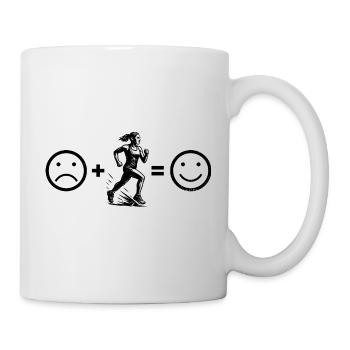 I love running cool motif for races - Mug - white - Right