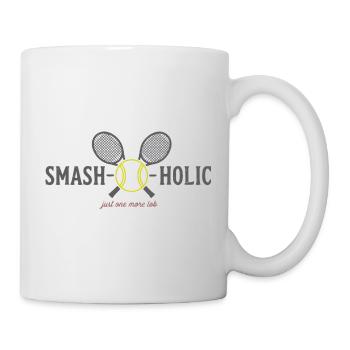 Tennis SMASH-o-holic Hoodie, Socks, Pillow - Mug - white - Right