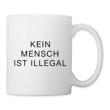 Personne n’est illégal, déclaration clairement forte - Mug blanc - blanc - Droite