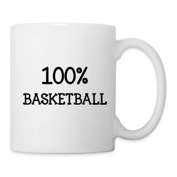 100% basketball – energy passion court - Mug - white - Right
