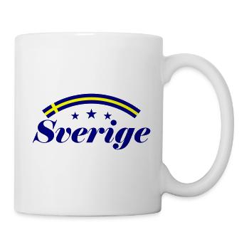 Suède Drapeau Sverige - Mug blanc - blanc - Droite