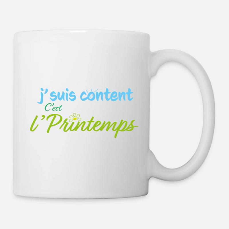 Es ist Frühling - Tasse - Weiß