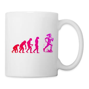 Characterful running design - Mug - white - Right