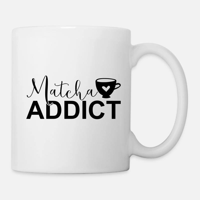 Matcha Addict SVG – Matcha Lover Design - Tasse - Weiß