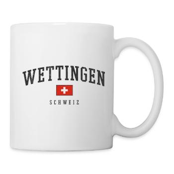 Wettingen – Schweizer Identität aus dem Aargau - Tasse - Weiß - Rechts