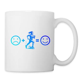 Motif emblématique de la course - Mug blanc - blanc - Droite