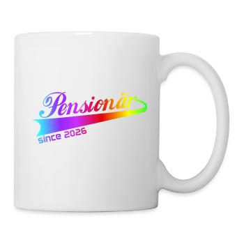 Pensionär 2026 Renten Hoodie, Tasse, Shirt - Tasse - Weiß - Rechts