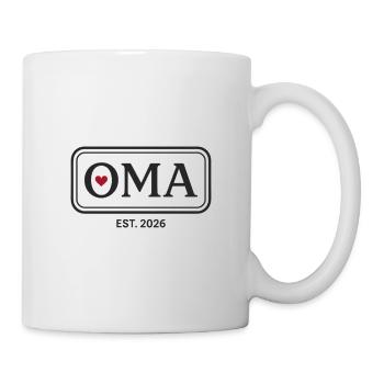 OMA EST. 2026 Proud Grandmother Announcement - Mug - white - Right