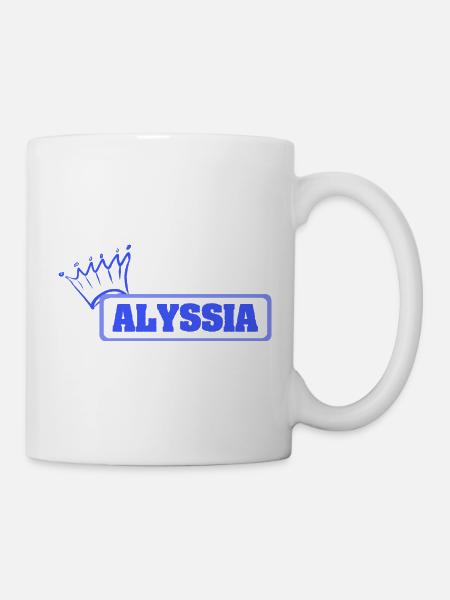 Geschenk für Alyssia - Tasse - Weiß