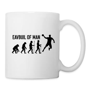 Evolution des Menschen Sprung - Tasse - Weiß - Rechts