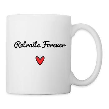 RETRAITE. RETRAITE. RETRAITEE. RETRAITE - Mug blanc - blanc - Droite
