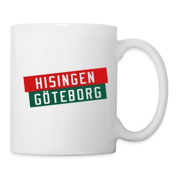 Drapeau de Hisingen Göteborg - Mug blanc - blanc - Droite