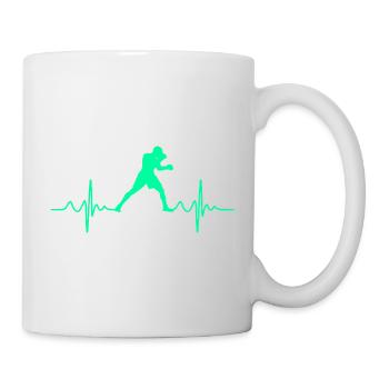 Boxe Boxe Heartbeat - Mug blanc - blanc - Droite
