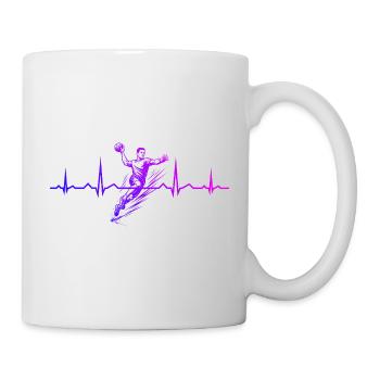Clear handball message for men - Mug - white - Right