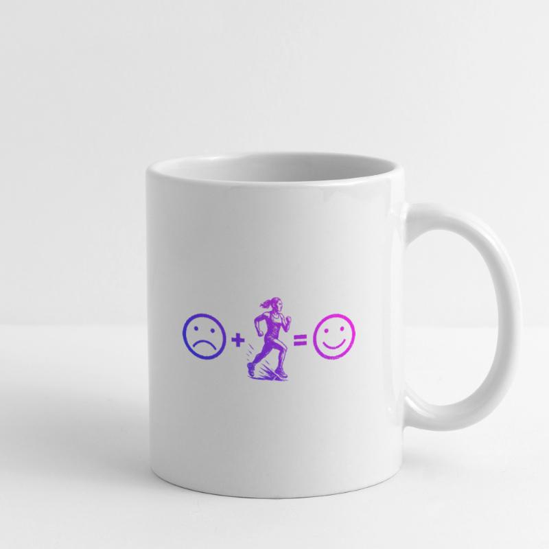 Conception de la course à puissance de course Mug blanc