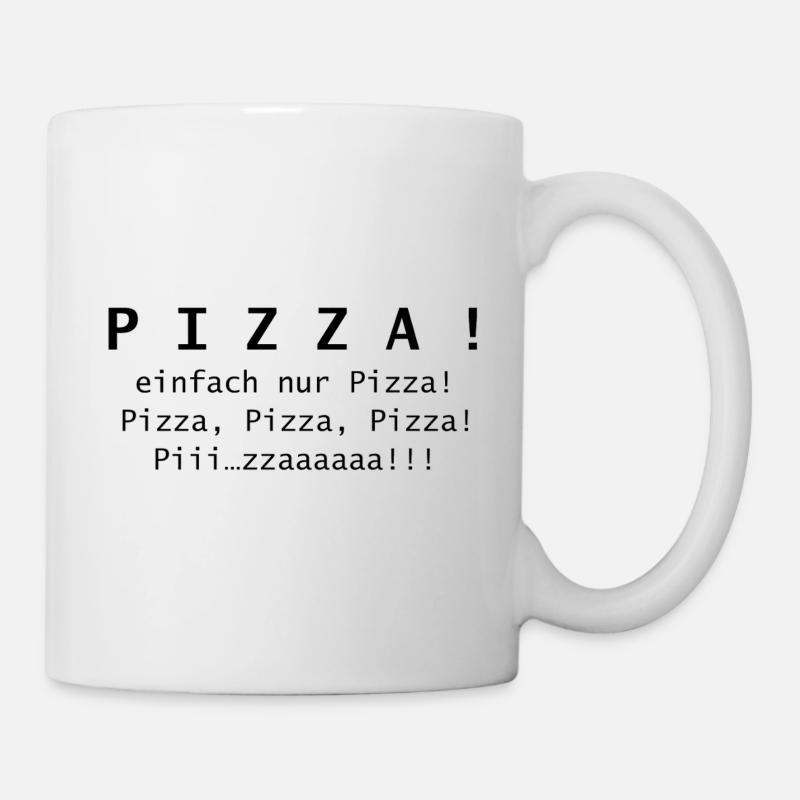Pizza ! Juste de la pizza. - Mug blanc - blanc