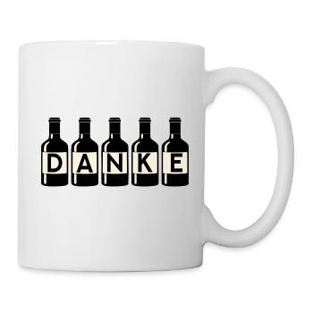 Thank You Thank You Wine Bottles - Mug - white - Right