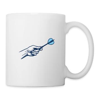 Fléchettes Joueur de fléchettes Tenue professionnelle de sport - Mug blanc - blanc - Droite