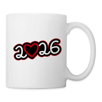 2026 Herz - Tasse - Weiß - Rechts
