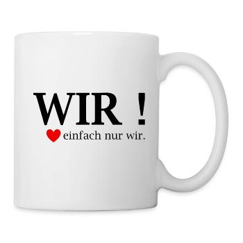WE! Just us heart - Mug - white - Right