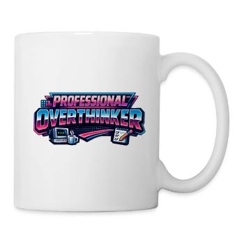 Warte, lass mich zu viel über die 80er nachdenken - Tasse - Weiß - Rechts