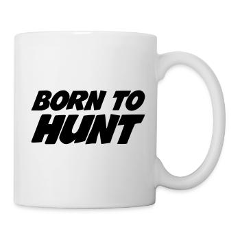Geboren zum Jagen - Tasse - Weiß - Rechts