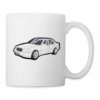 White Luxury Limousine Vector Print - Mug - white - Right