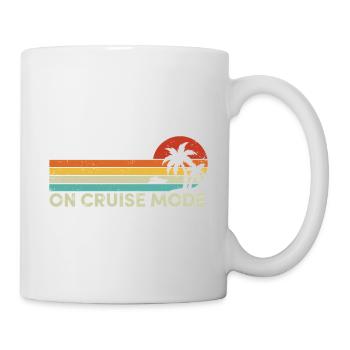 On Cruise Mode Tropical Summer Vacation Cruising - Mug - white - Right
