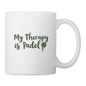 Ma thérapie est basée sur le style de vie Padel Sport Saying - Mug blanc - blanc - Droite