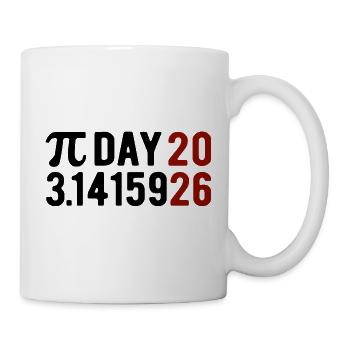 Pi Day 2026 avec le jeu des chiffres | Numéro de district 3.1415 - Mug blanc - blanc - Droite