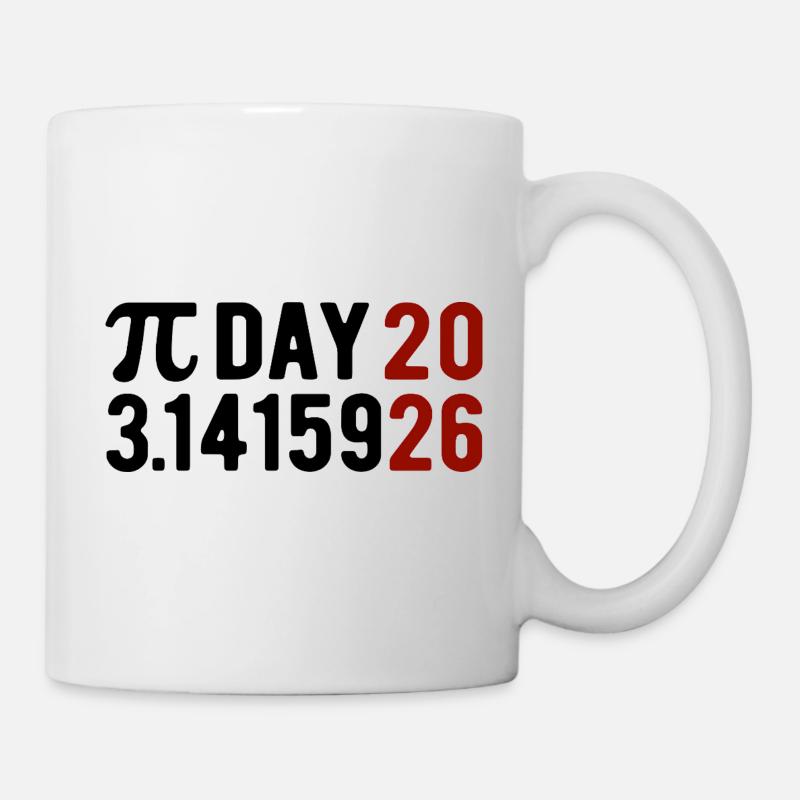 Pi Day 2026 avec le jeu des chiffres | Numéro de district 3.1415 - Mug blanc - blanc