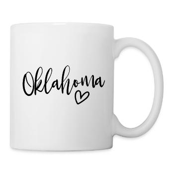 Oklahoma Heart Women's Love Oklahoma - Tasse - Weiß - Rechts
