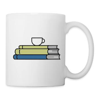 Stack of books Coffee mug Coloured - Mug - white - Right