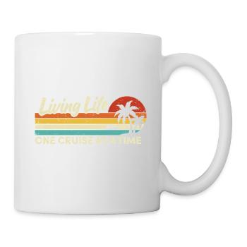 Kreuzfahrtschiff Sommerurlaub - Tasse - Weiß - Rechts