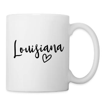 Louisiana Heart Women's Love Louisiana - Tasse - Weiß - Rechts