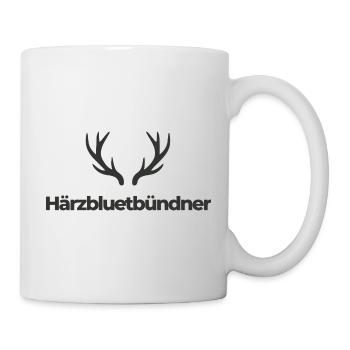 Härzbluetbündner - Tasse - Weiß - Rechts